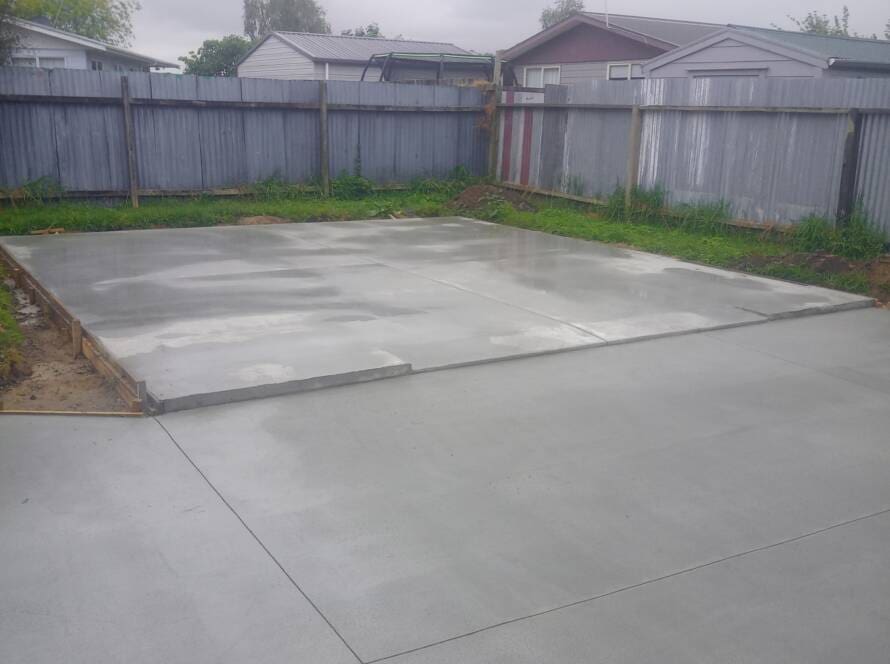 photo of concrete driveway in residential home